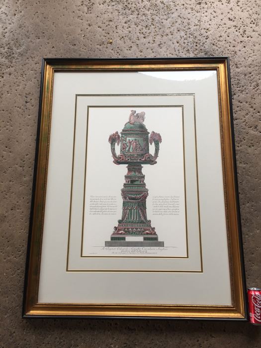 Nicely Framed Engraving Print Edizioni Ponte Vecchio