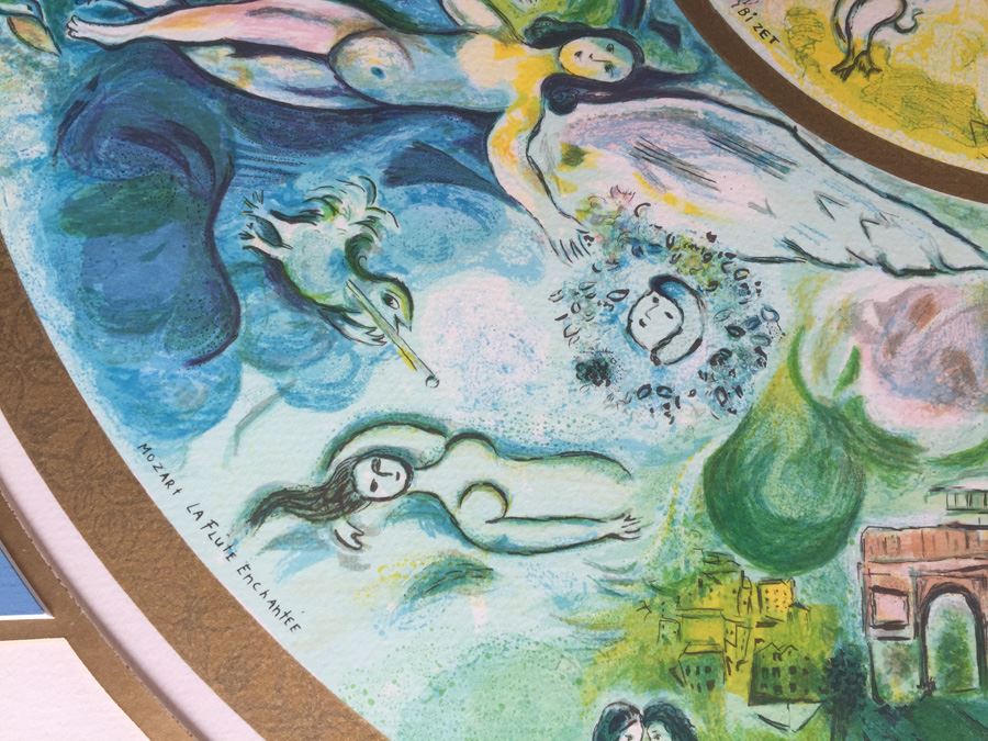 Marc Chagall Paris Opera Ceiling Museum Quality Framing Artist Proof 188/200 Facsimile Signed [Photo 6]