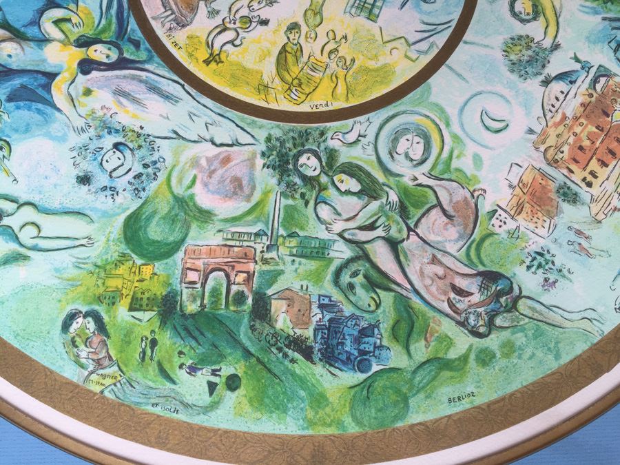 Marc Chagall Paris Opera Ceiling Museum Quality Framing Artist Proof 188/200 Facsimile Signed [Photo 7]