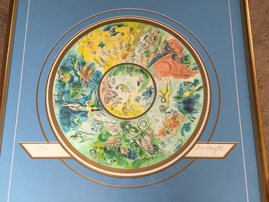 Marc Chagall Paris Opera Ceiling Museum Quality Framing Artist Proof 188/200 Facsimile Signed [Photo 4]