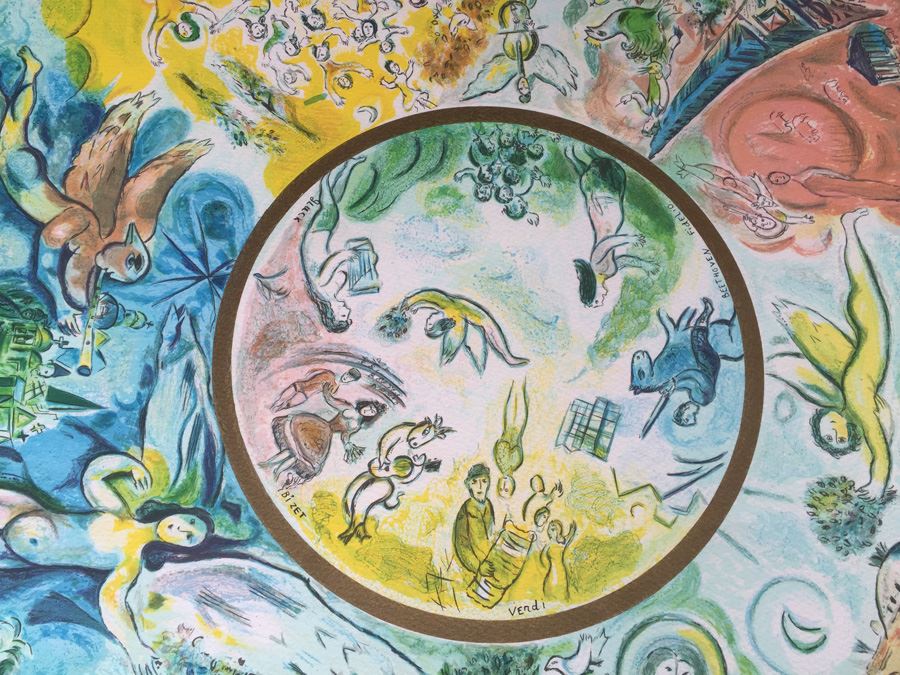 Marc Chagall Paris Opera Ceiling Museum Quality Framing Artist Proof 188/200 Facsimile Signed [Photo 2]