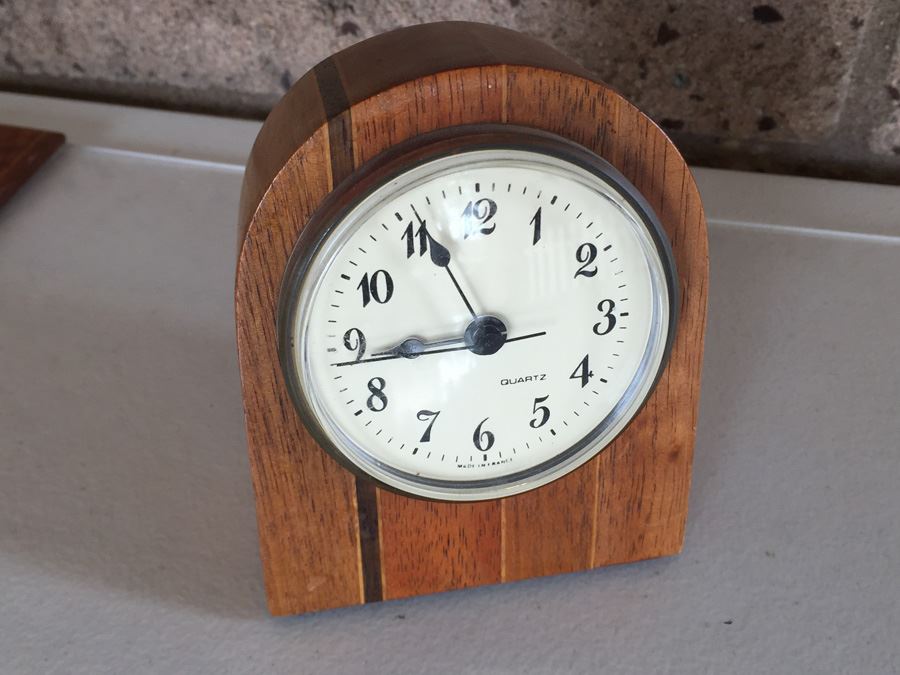 French Desk Set With Desk Protector, Clock And Pen Holder [Photo 2]