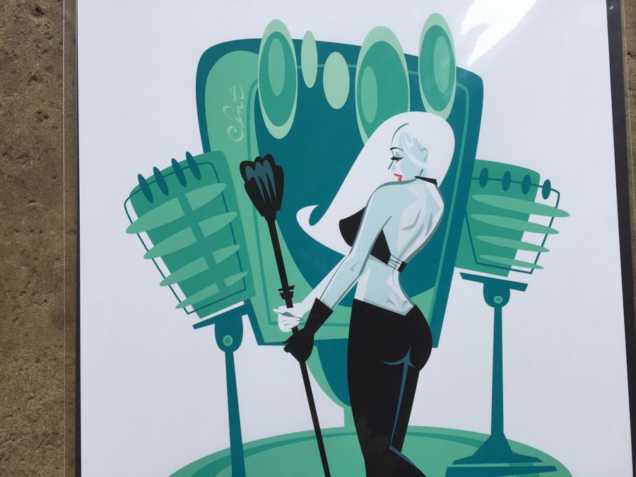 (4) Hand Signed Prints By Senti Mod Music Pin Up Girl Motif [Photo 11]