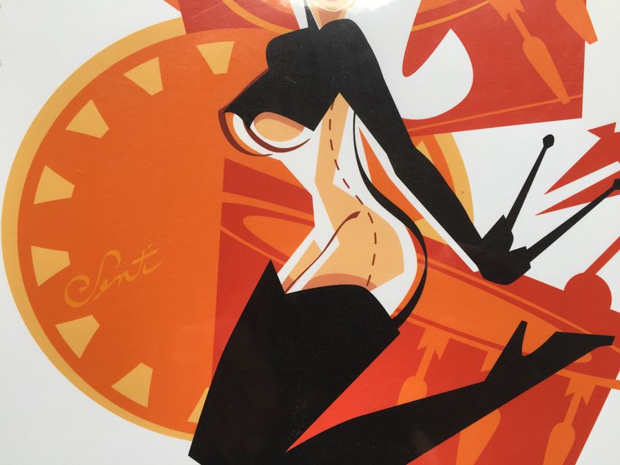 (4) Hand Signed Prints By Senti Mod Music Pin Up Girl Motif [Photo 16]