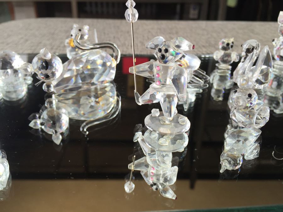 (21) Huge Lot Of Iris Arc Swarovski Miniature Crystal Figurines 1985 [Photo 21]