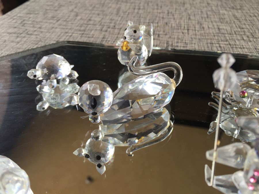 (21) Huge Lot Of Iris Arc Swarovski Miniature Crystal Figurines 1985 [Photo 17]