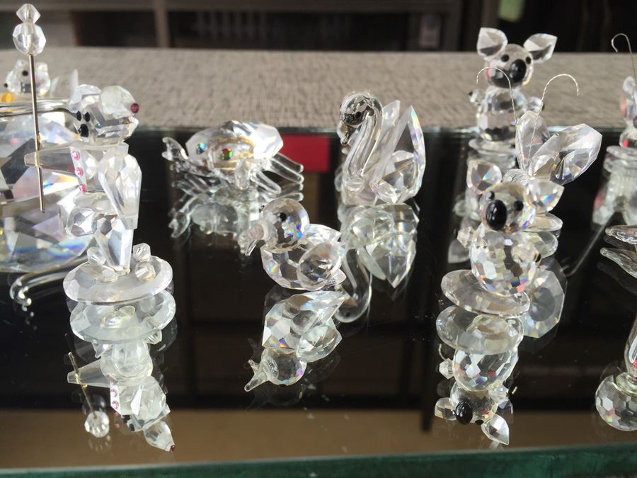(21) Huge Lot Of Iris Arc Swarovski Miniature Crystal Figurines 1985 [Photo 22]
