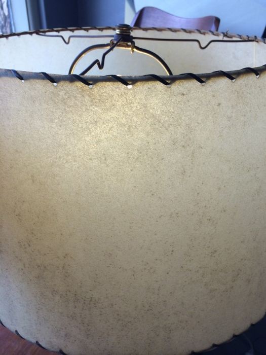 Mid-Century Walnut Table Lamp with Shade [Photo 3]