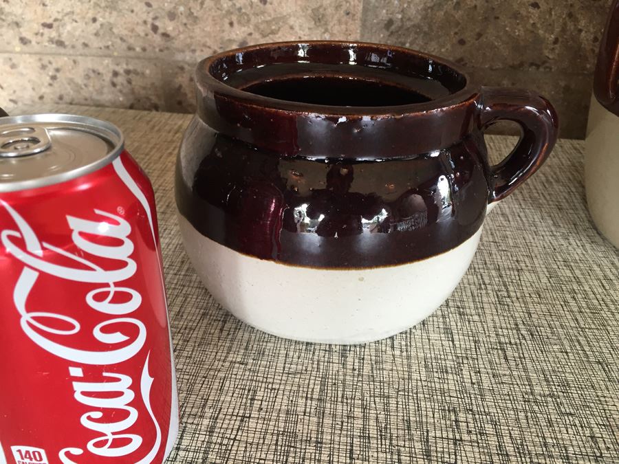 Vintage Crock Pot Stoneware Lot [Photo 8]