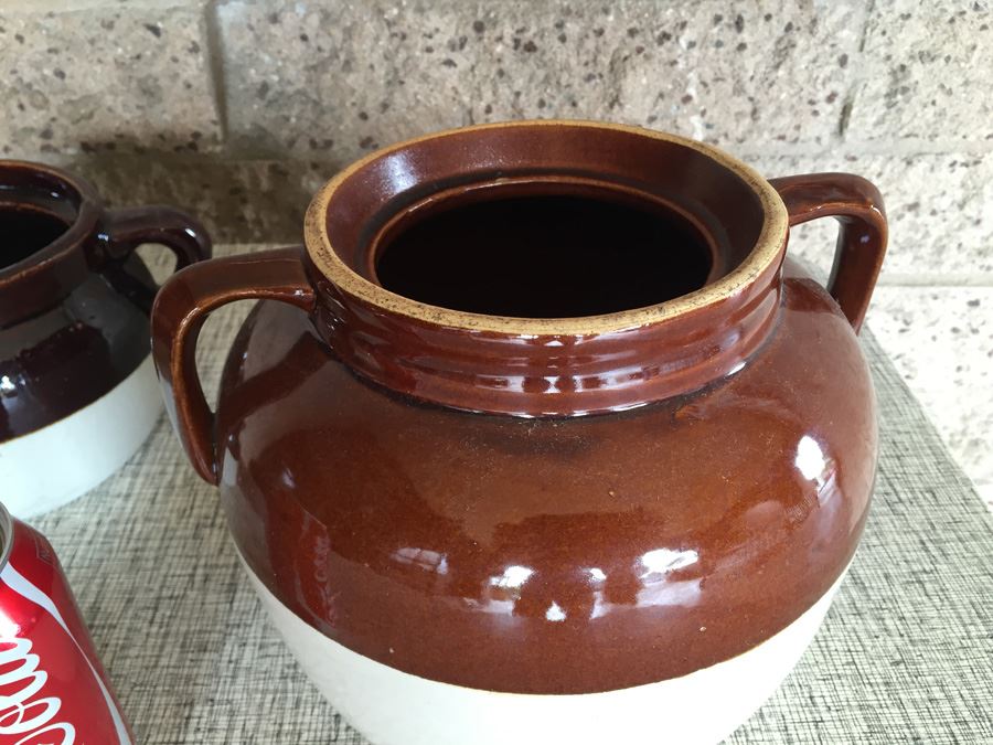 Vintage Crock Pot Stoneware Lot [Photo 4]