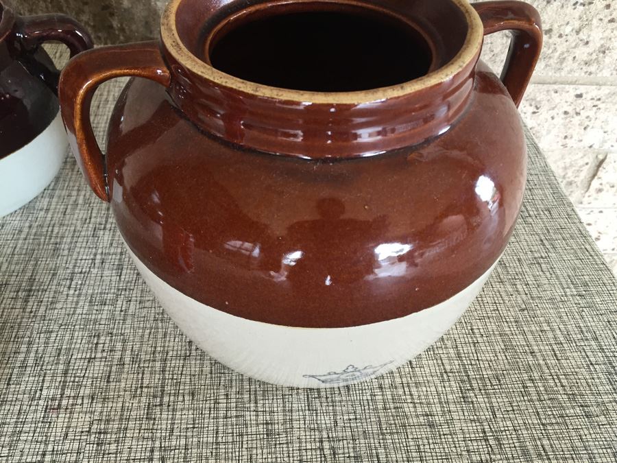 Vintage Crock Pot Stoneware Lot [Photo 6]