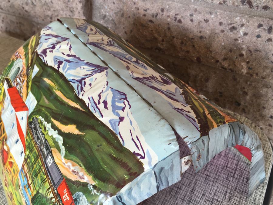 Pair Of Vintage MARX Toys Train Metal Litho Bridges [Photo 9]