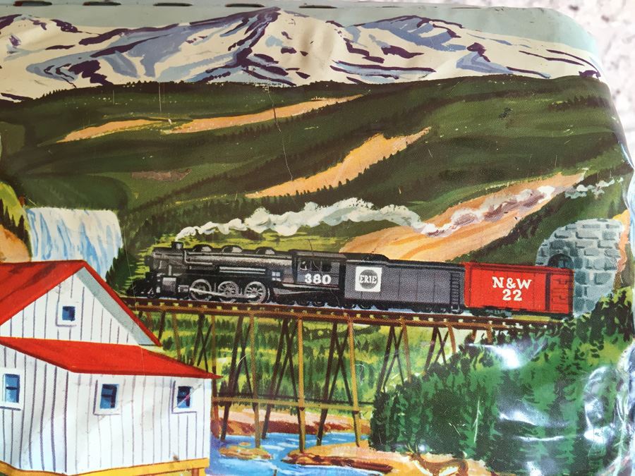 Pair Of Vintage MARX Toys Train Metal Litho Bridges [Photo 12]