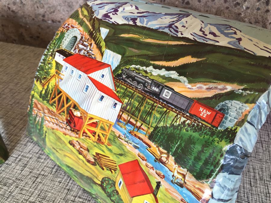 Pair Of Vintage MARX Toys Train Metal Litho Bridges [Photo 10]