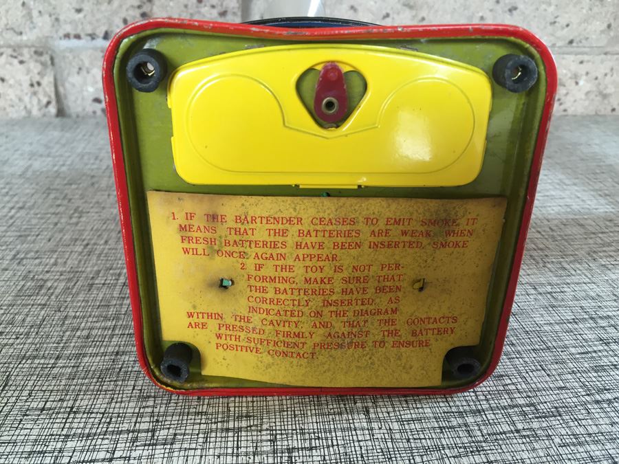 Vintage Mid Century Mechanical Battery Operated Bartender Japan Not Working [Photo 15]