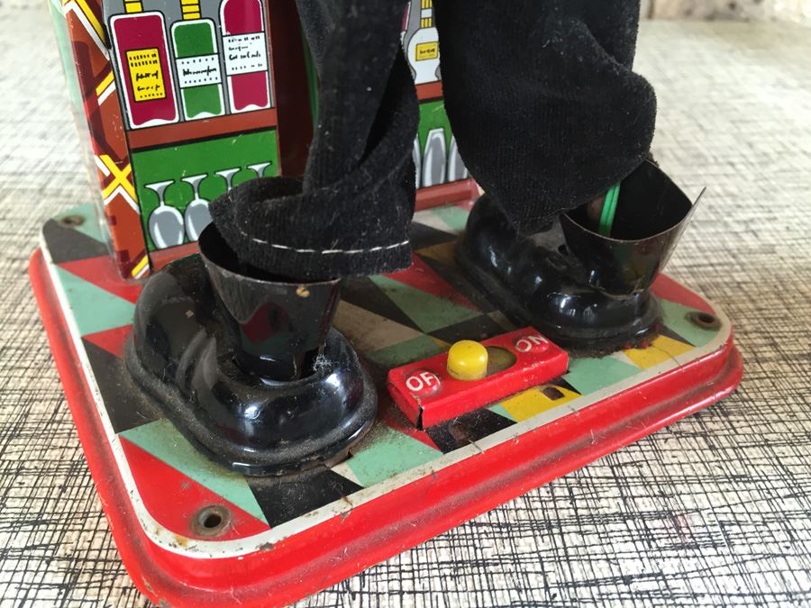 Vintage Mid Century Mechanical Battery Operated Bartender Japan Not Working [Photo 11]