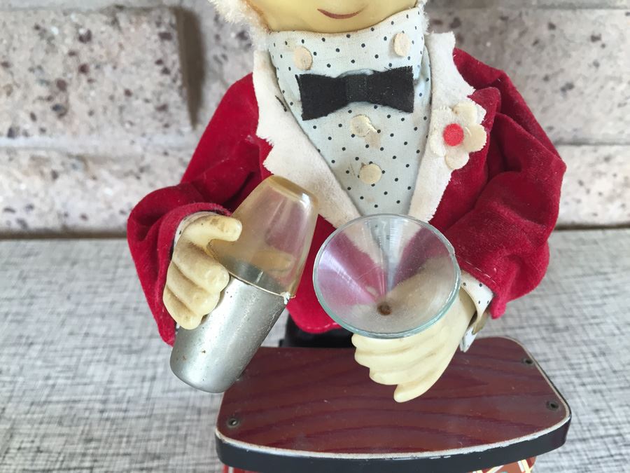 Vintage Mid Century Mechanical Battery Operated Bartender Japan Not Working [Photo 2]