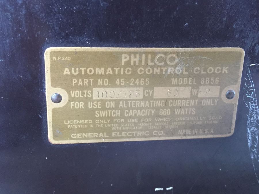 Vintage Philco Clock [Photo 11]