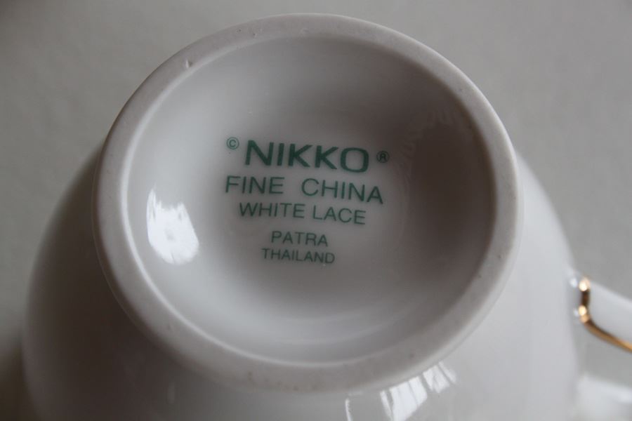 NIKKO Fine China White Lace Pattern [Photo 7]