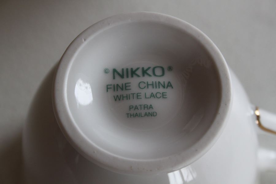 NIKKO Fine China White Lace Pattern [Photo 6]