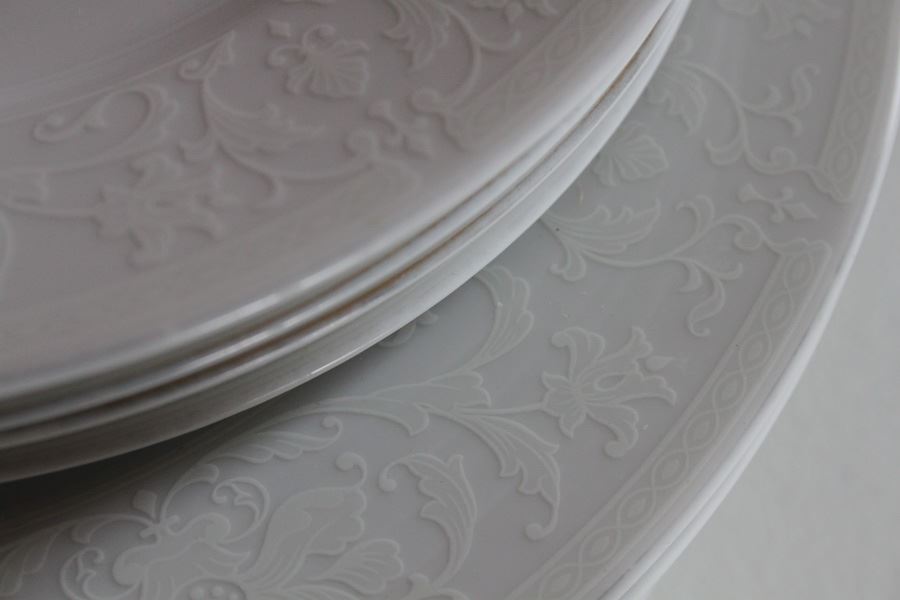 NIKKO Fine China White Lace Pattern [Photo 3]