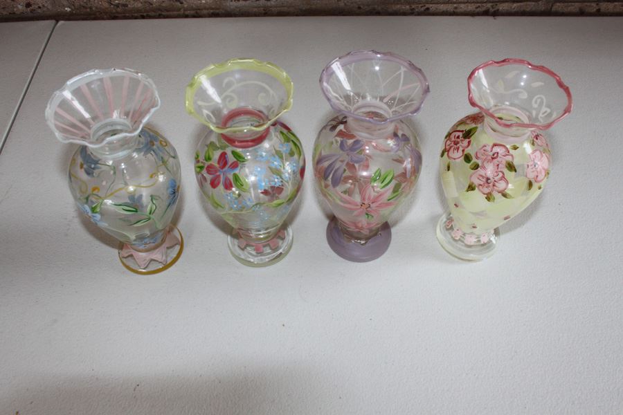 (4) Hand Painted Vases [Photo 7]