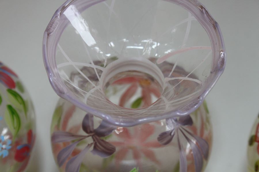 (4) Hand Painted Vases [Photo 5]