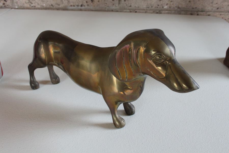 Dachsund Figurines Brass And Sand Cast [Photo 6]