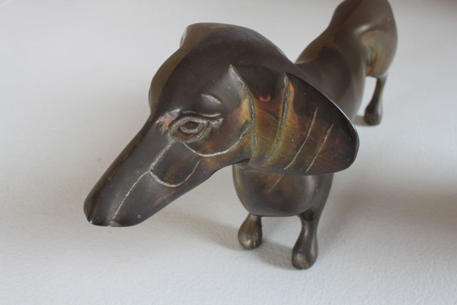 Dachsund Figurines Brass And Sand Cast [Photo 7]