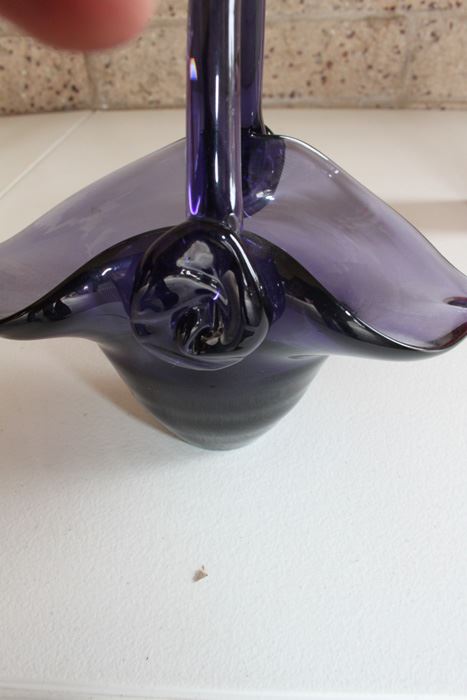 Pink Fenton Glass And Glass Basket [Photo 3]