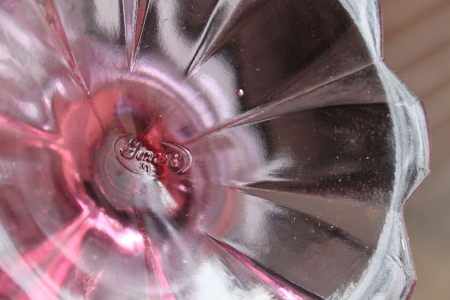 Pink Fenton Glass And Glass Basket [Photo 5]