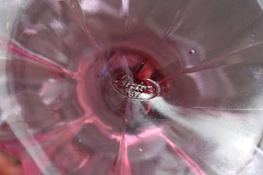 Pink Fenton Glass And Glass Basket [Photo 7]