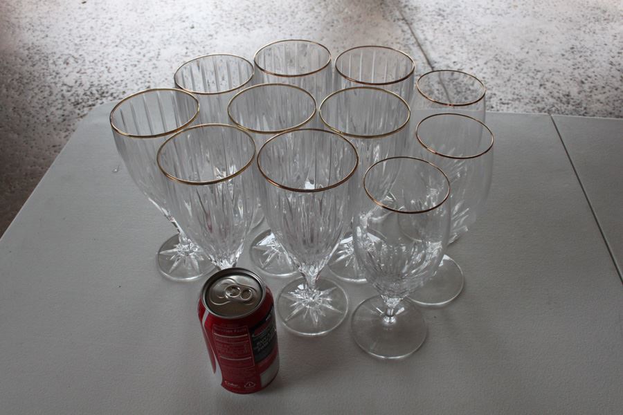 (11) Crystal Stemware Lot [Photo 1]