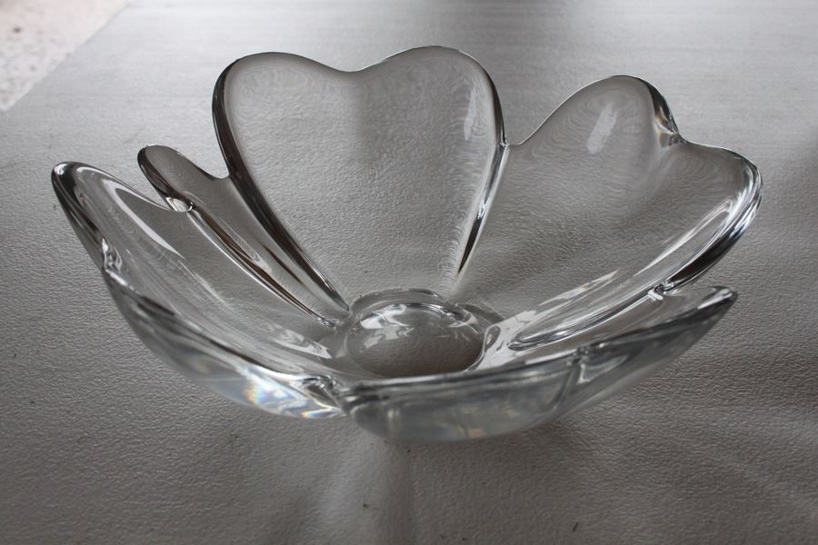 (3) Crystal Bowls Four Leaf Clover Bowl [Photo 3]