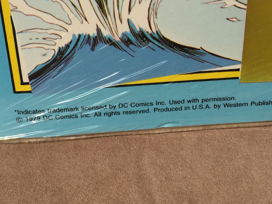 Super Heroes And Super Villains A Big Golden Picture Book New Sealed 1979 DC Comics [Photo 9]