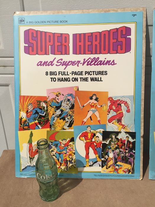 Super Heroes And Super Villains A Big Golden Picture Book New Sealed 1979 DC Comics [Photo 4]