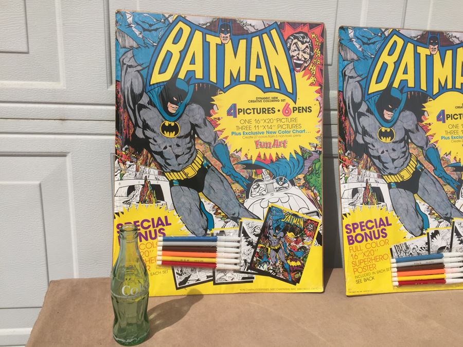 BATMAN Big Coloring Set 1978 Chapin Enterprises New Sealed With Superhero Poster [Photo 4]