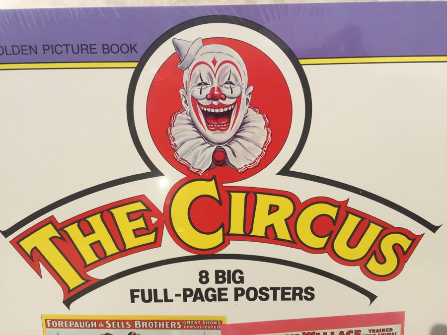 The Circus 8 Big Full-Page Posters Big Golden Picture Book Ringling Bros Barnum & Bailey New Sealed 1979 [Photo 4]