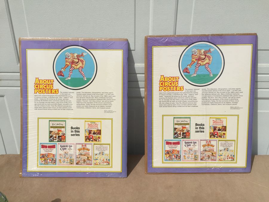 The Circus 8 Big Full-Page Posters Big Golden Picture Book Ringling Bros Barnum & Bailey New Sealed 1979 [Photo 12]