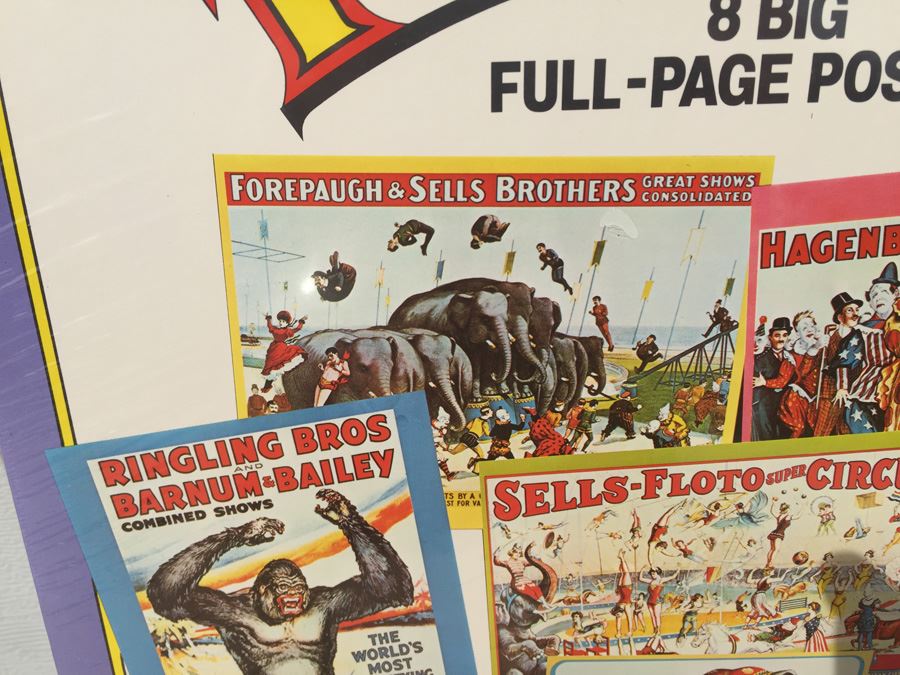The Circus 8 Big Full-Page Posters Big Golden Picture Book Ringling Bros Barnum & Bailey New Sealed 1979 [Photo 5]