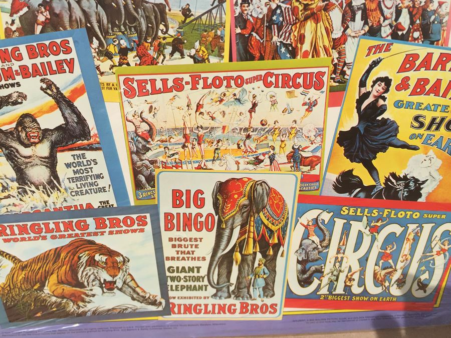 The Circus 8 Big Full-Page Posters Big Golden Picture Book Ringling Bros Barnum & Bailey New Sealed 1979 [Photo 10]