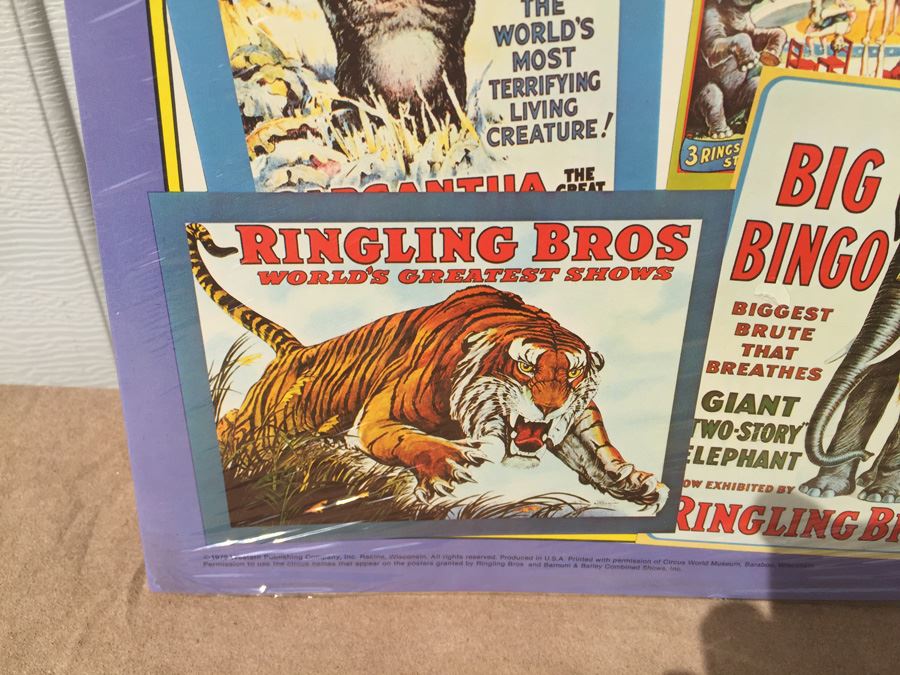 The Circus 8 Big Full-Page Posters Big Golden Picture Book Ringling Bros Barnum & Bailey New Sealed 1979 [Photo 9]