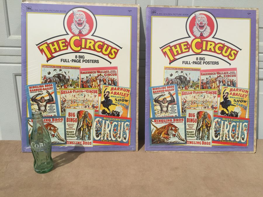 The Circus 8 Big Full-Page Posters Big Golden Picture Book Ringling Bros Barnum & Bailey New Sealed 1979 [Photo 2]
