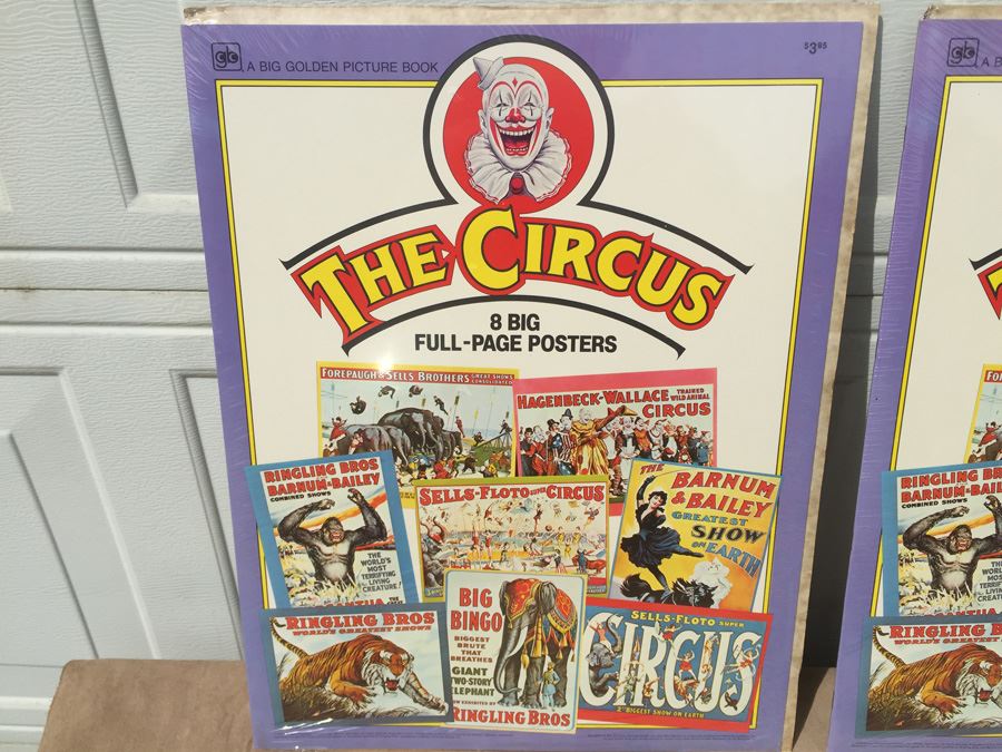 The Circus 8 Big Full-Page Posters Big Golden Picture Book Ringling Bros Barnum & Bailey New Sealed 1979 [Photo 3]