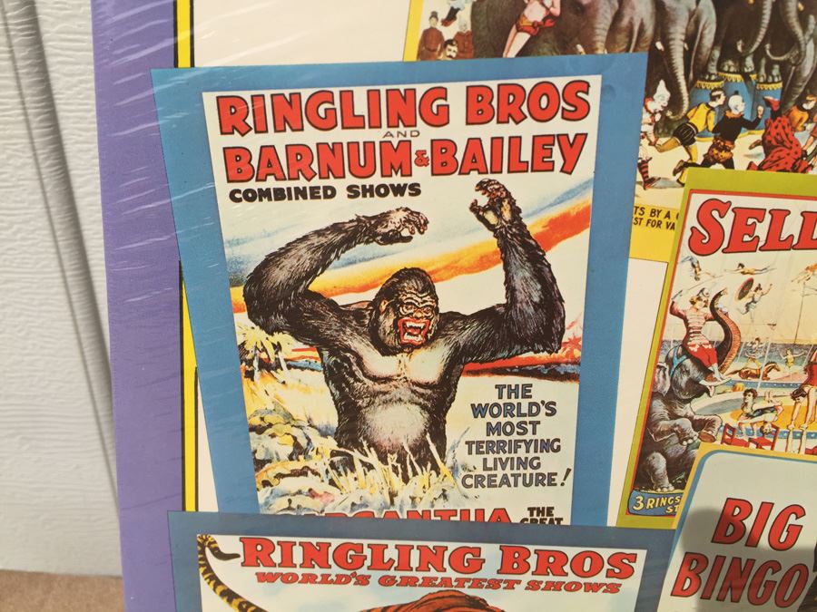 The Circus 8 Big Full-Page Posters Big Golden Picture Book Ringling Bros Barnum & Bailey New Sealed 1979 [Photo 8]