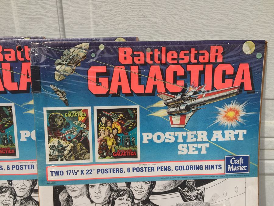 Battlestar Galactica Poster Art Set Craft Master Sealed New 1978 [Photo 8]