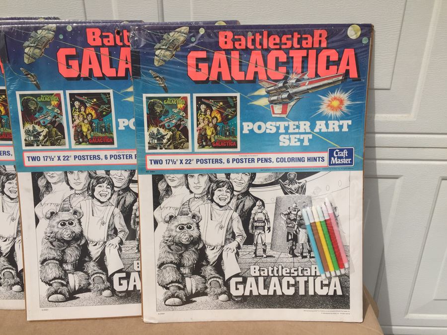 Battlestar Galactica Poster Art Set Craft Master Sealed New 1978 [Photo 4]