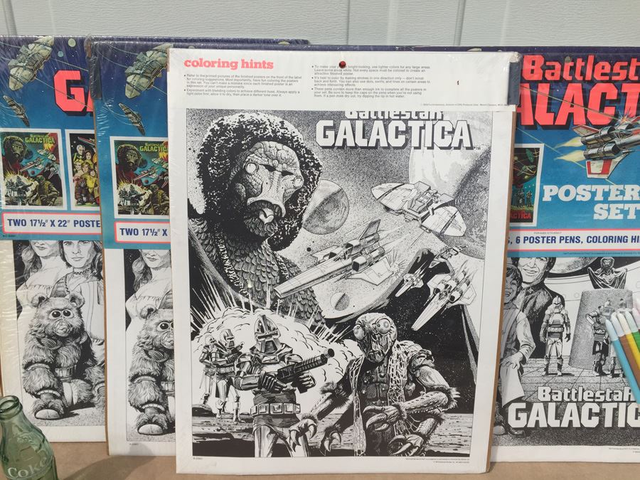 Battlestar Galactica Poster Art Set Craft Master Sealed New 1978 [Photo 3]