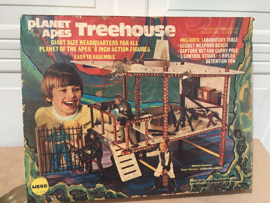 Mego Planet Of The Apes Treehouse In Box Not Sure If Set Is Complete 1967 [Photo 9]