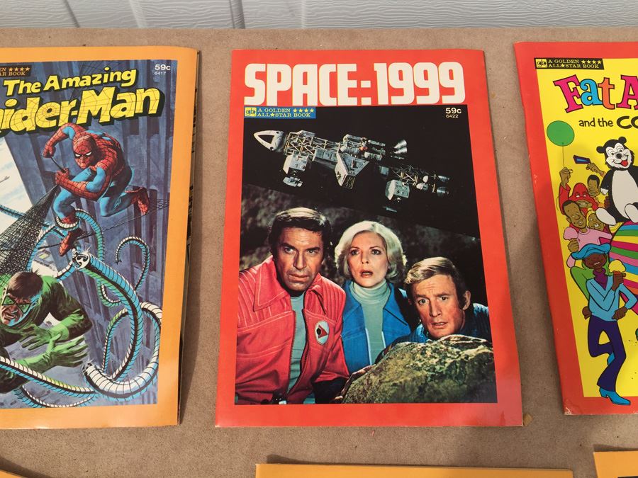 Huge Set Of Golden All Star Books 1977 The Amazing Spider-Man, Muhammad Ali, Space:1999, Fat Albert And The Cosby Kids, Welcome Back Kotter, Donny & Marie, Charlie's Angels, Starsky & Hutch [Photo 7]
